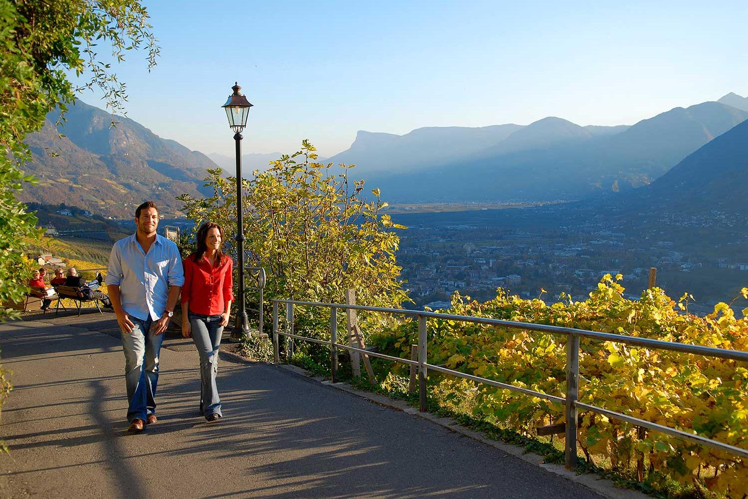 La Falknerpromenade in autunno