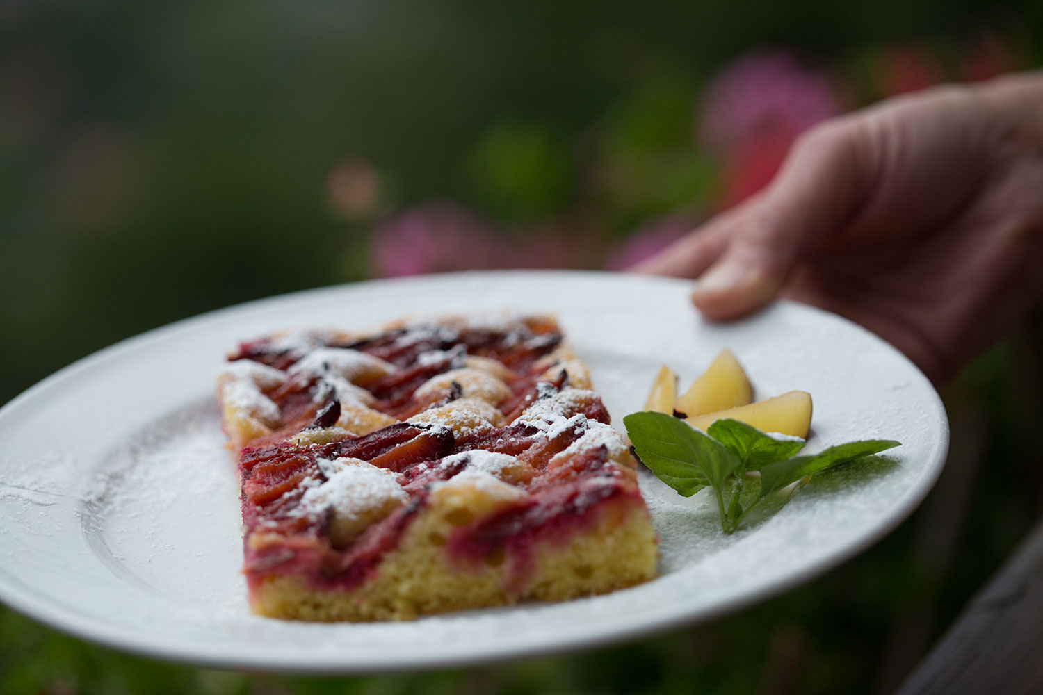 hausgemachter Pflaumenkuchen