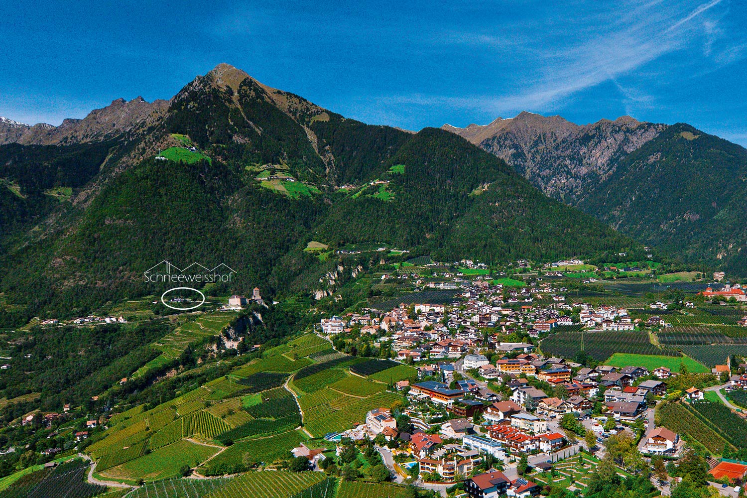 Panorama - Dorf Tirol bei Meran, Südtirol